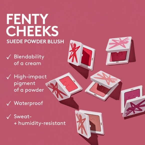 Fenty Beauty SUMMERTIME WINE Suede Powder Blush - Picture 9 of 10